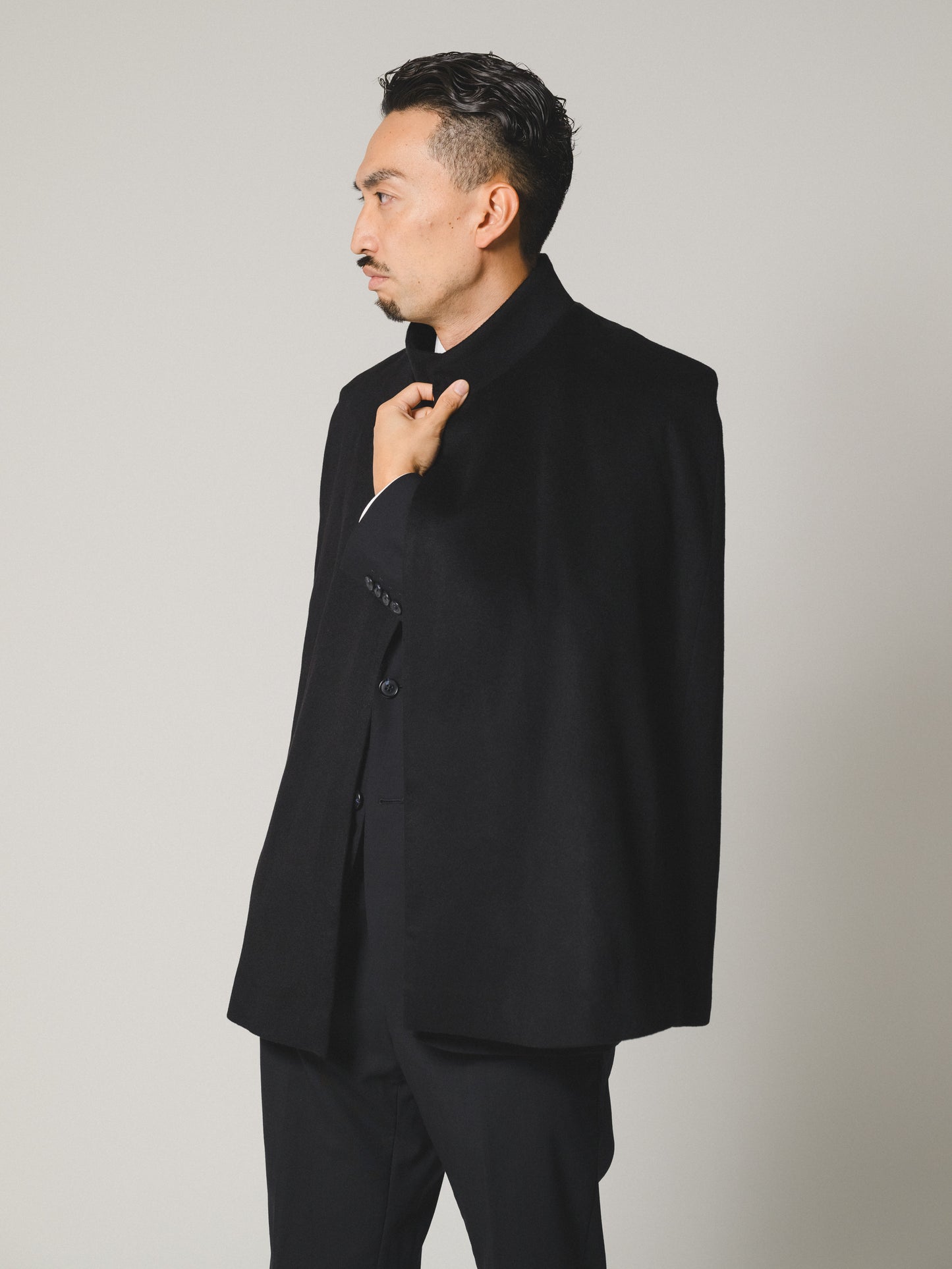 マント(カシミヤ) Long cashmere cloak